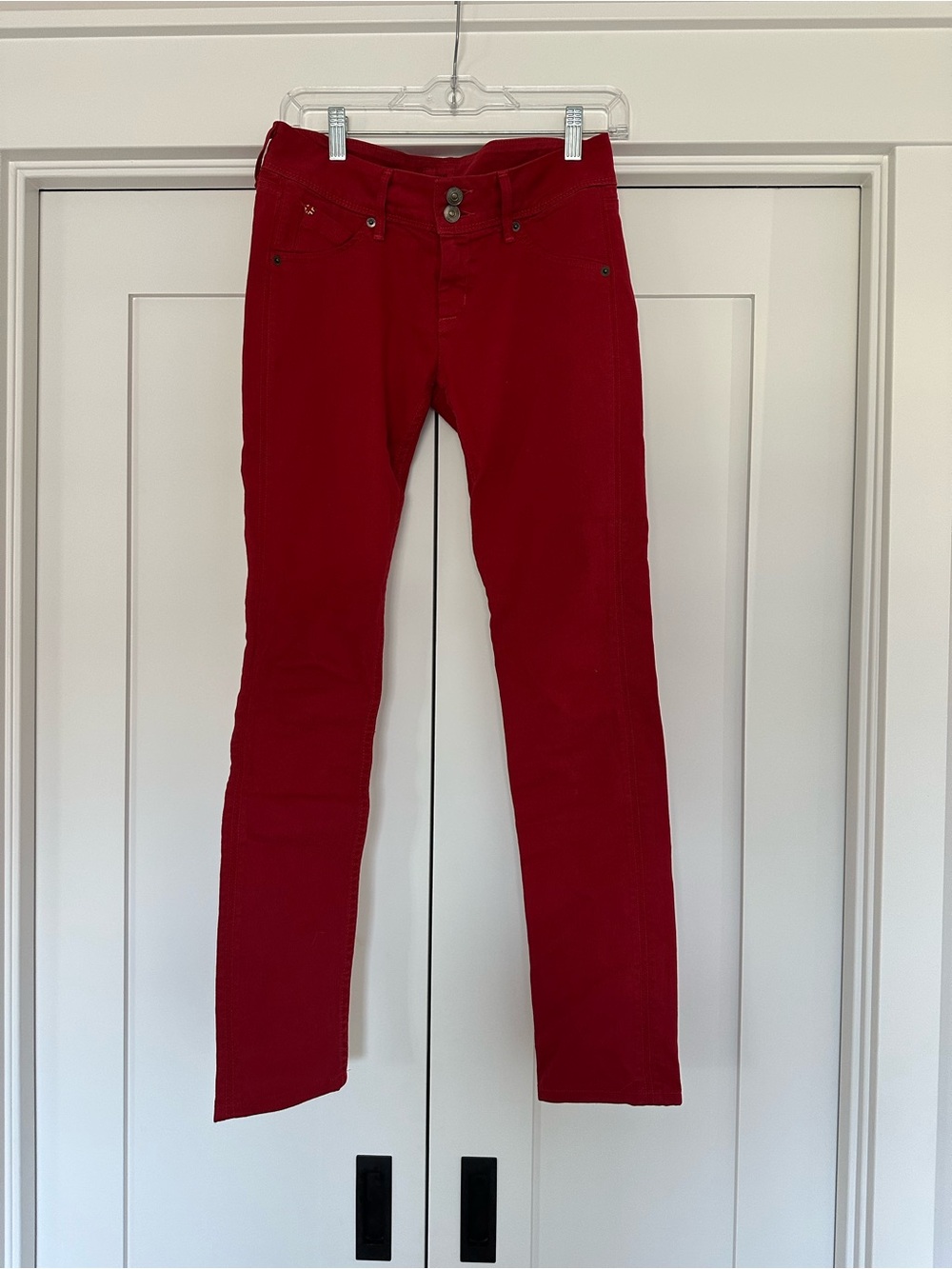 Hudson Jeans Skinny Jeans in Red